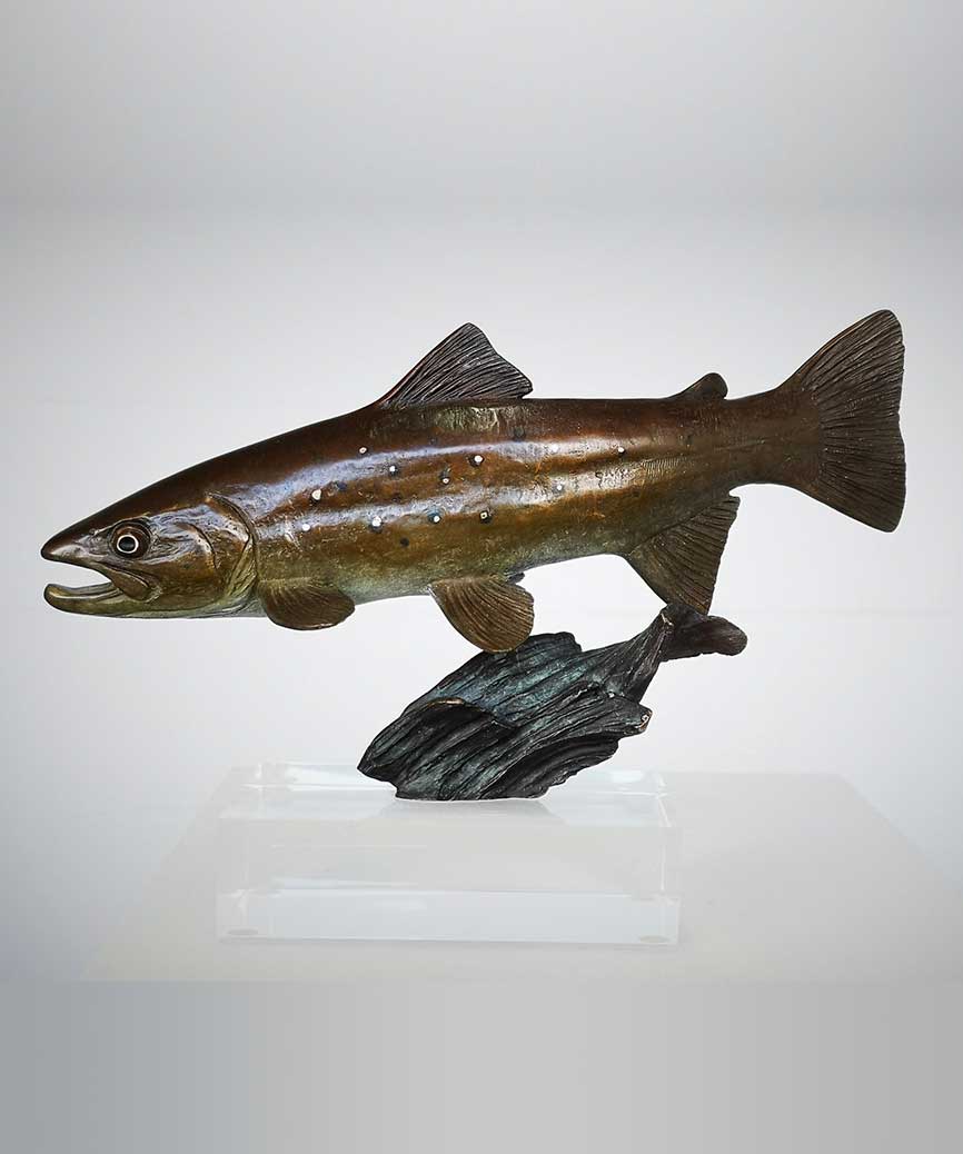 Chris Bladen Sculpture Brown Trout Study