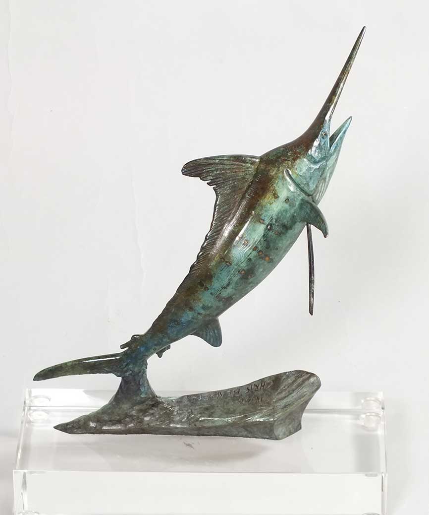 Chris Bladen Sculpture Striped Marlin Maquette