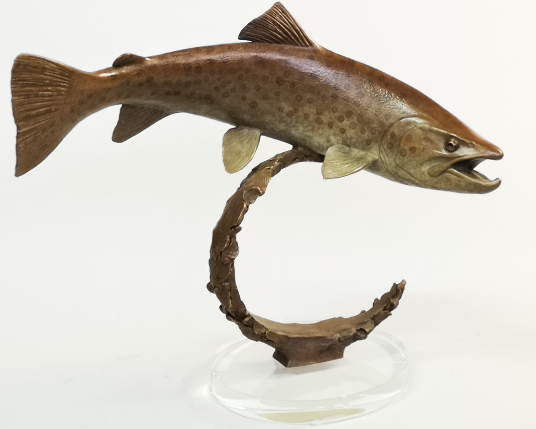 Chris Bladen sculpture brown trout riverdance