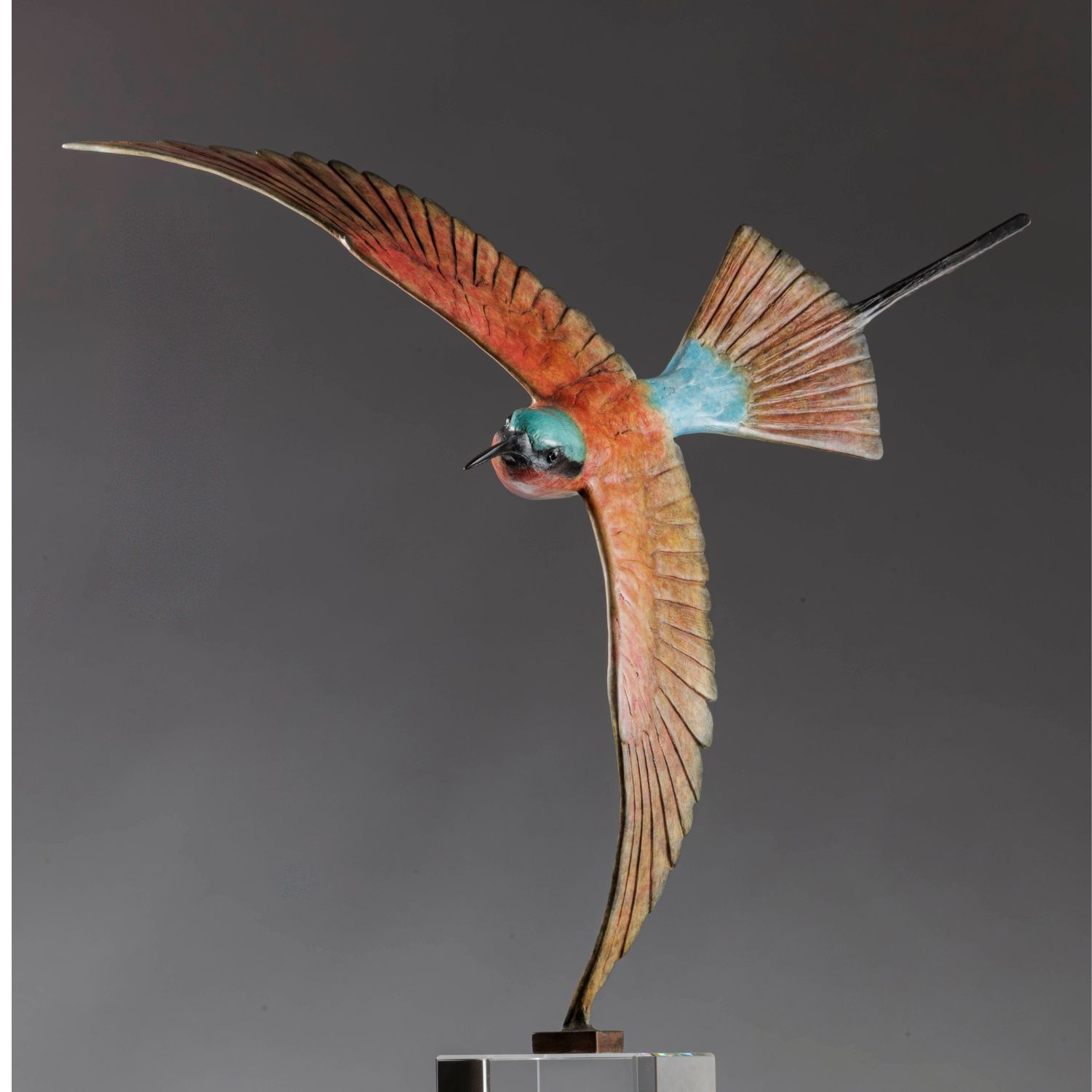 Chris Bladen sculpture bronze carmine bee-eater