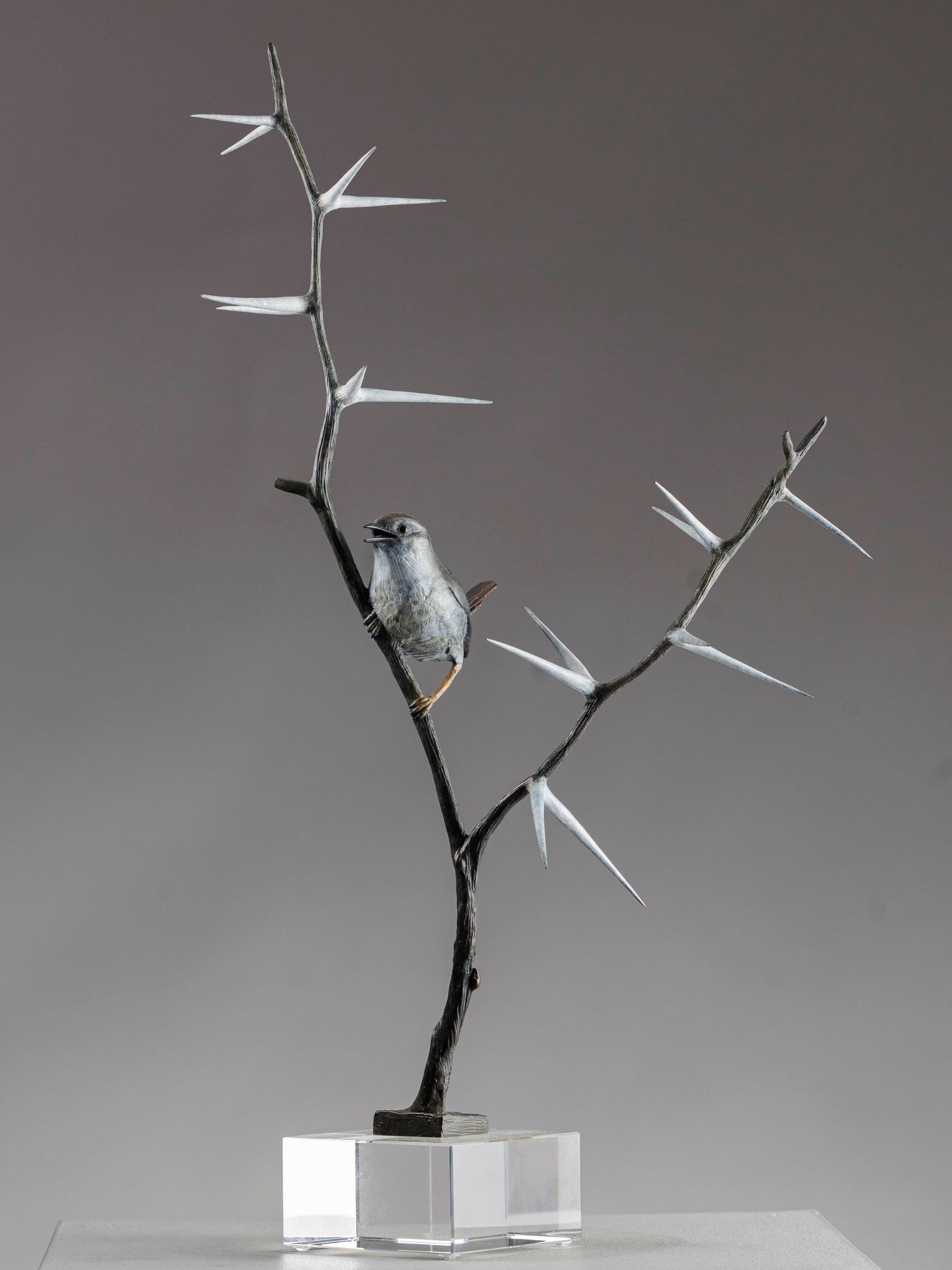 Chris Bladen sculpture bronze Karoo prinia