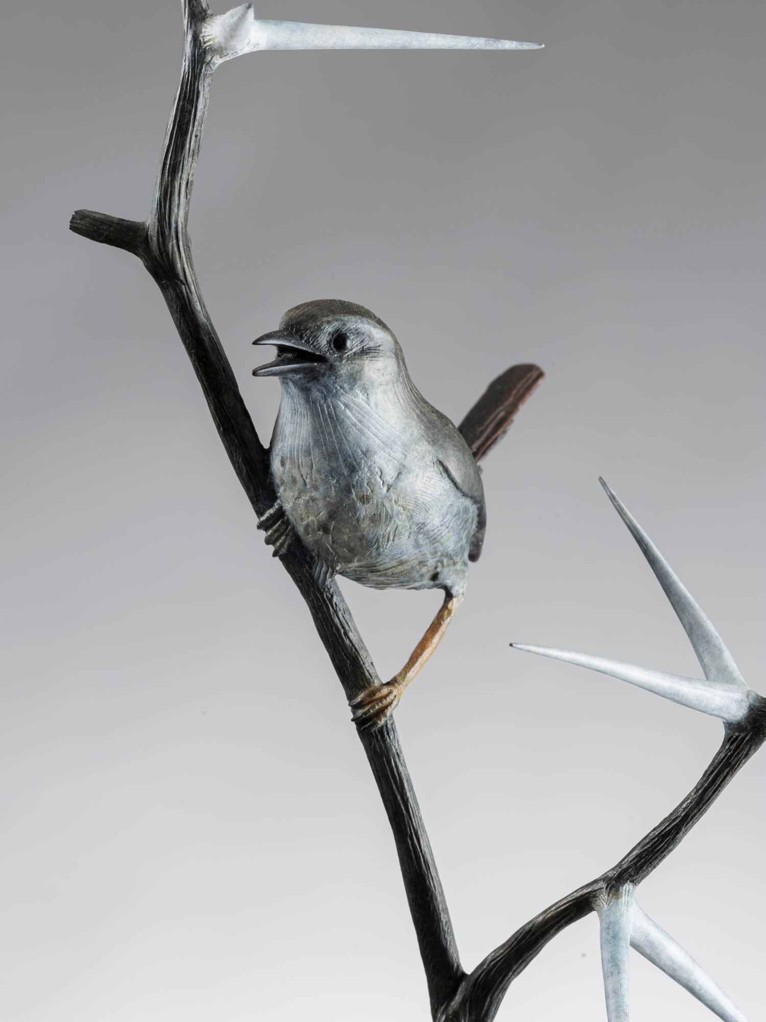 Chris Bladen sculpture bronze Karoo prinia