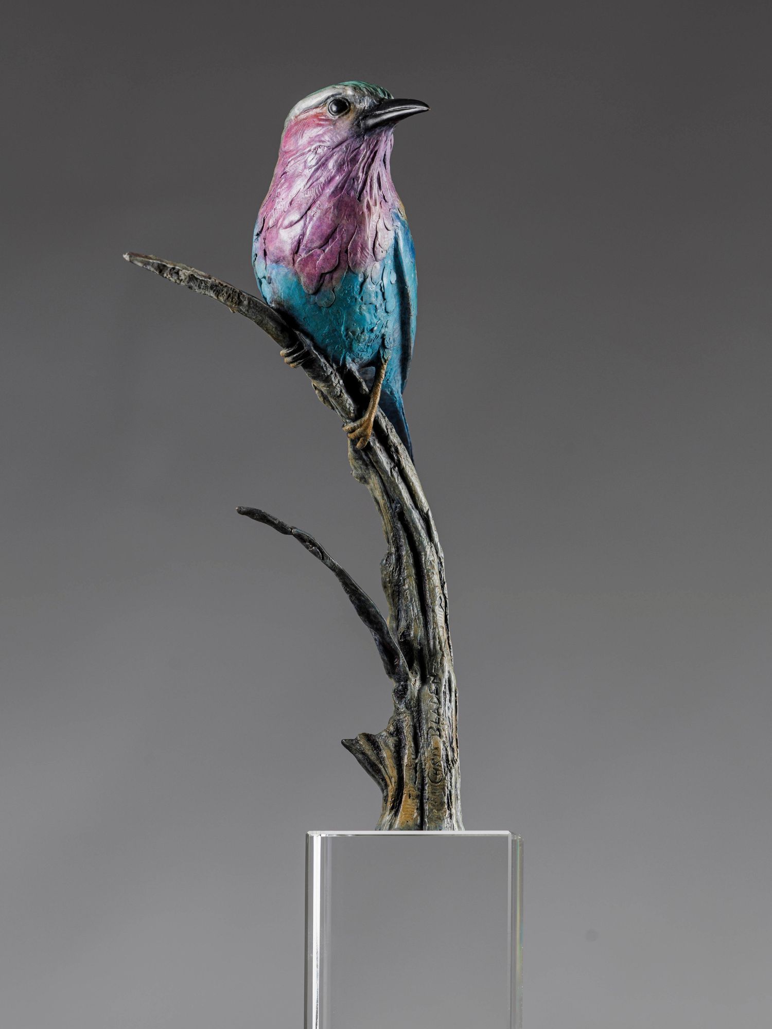 Chris Bladen sculpture bronze lilac breasted roller