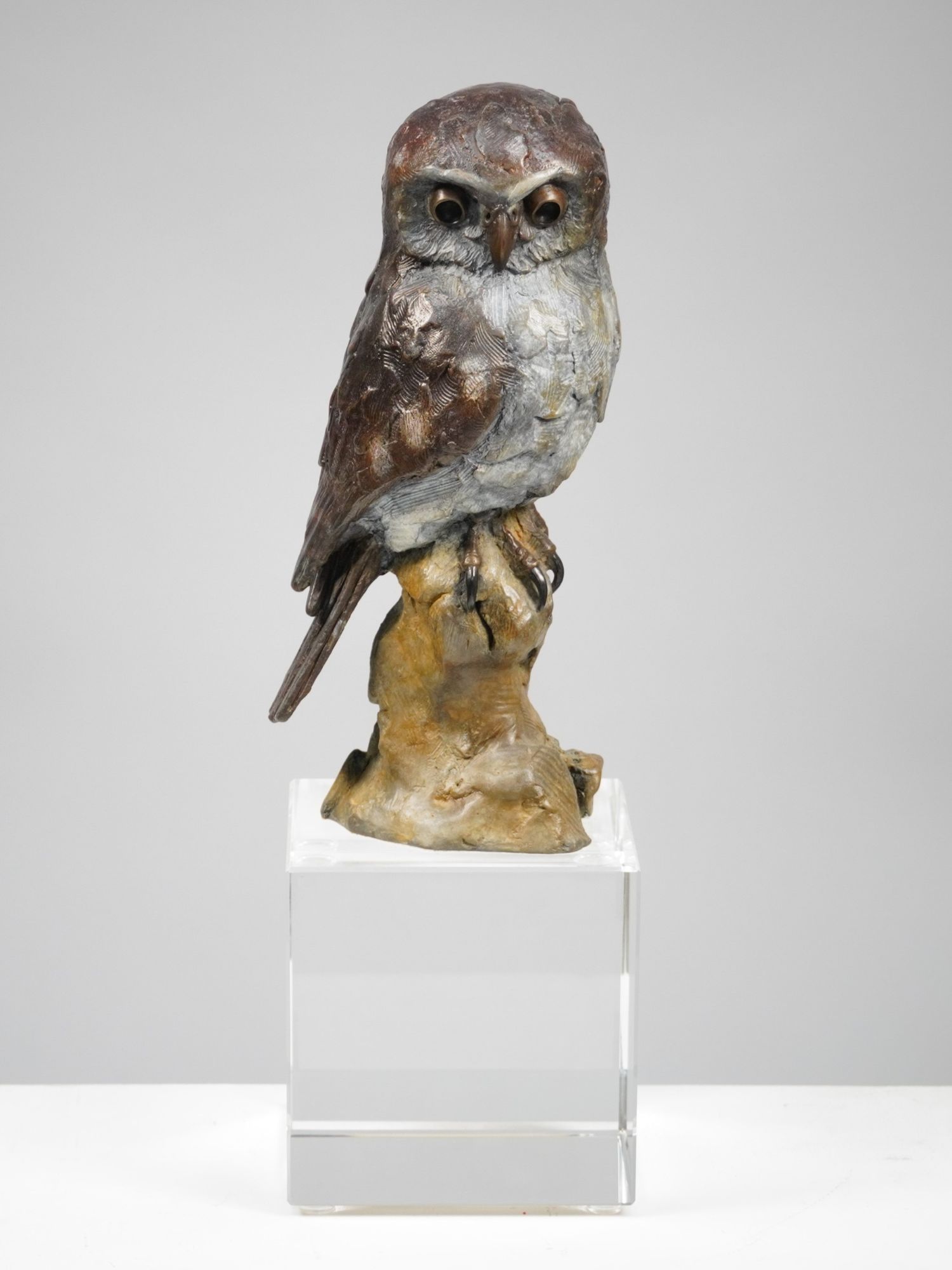 Chris Bladen sculpture bronze pearl spotted owlet